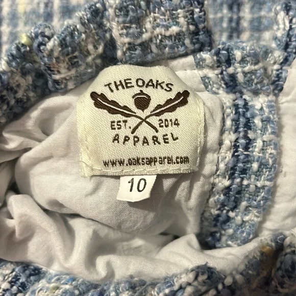 The Oaks Kate Blue Tweed Dress Size 10 - Picture 10 of 13